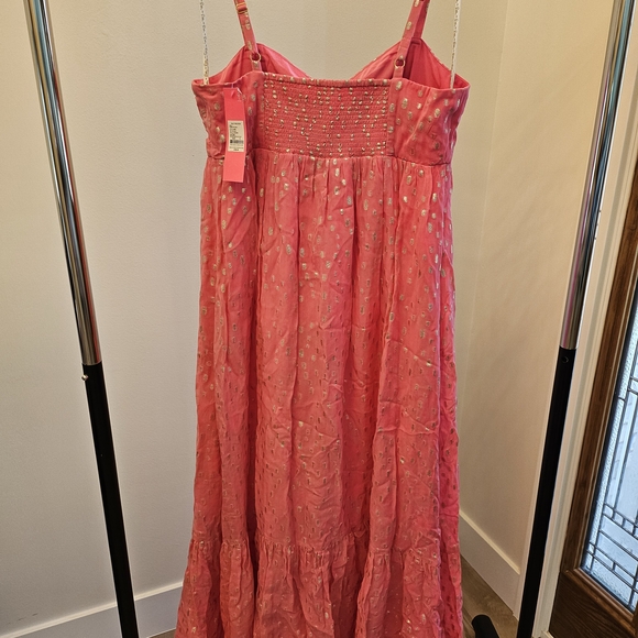Nwt Lilly Pulitzer Hiedi/Heidi Aura Pink Maxi Dress 6 - Picture 6 of 7